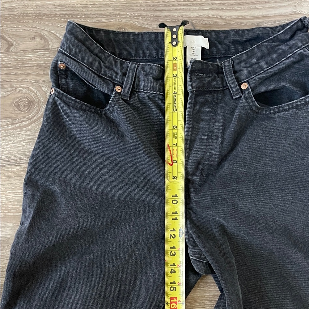 H&M Black Straight Leg Women's Jeans - Picture 8 of 9